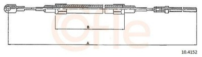 COFLE 10.4152 Handbremsseil Seilzug Feststellbremse für BMW 5 Limousine (E34)