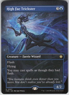 MTG High Fae Trickster (Borderless) NM Foundations Magic 307