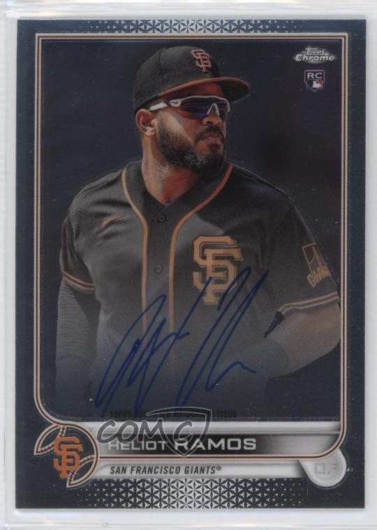 2022 Topps Chrome Rookie Auto Heliot Ramos #RA-HR Auto RC 1f7b
