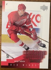 2001-02 Upper Deck Honor Roll Sharp Skaters Sergei Fedorov #SS3 Detroit Red