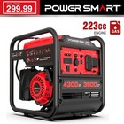 PowerSmart 4300W Gas Generator, 223cc 4 Cycle Engine, 120V Output, Outdoor Use