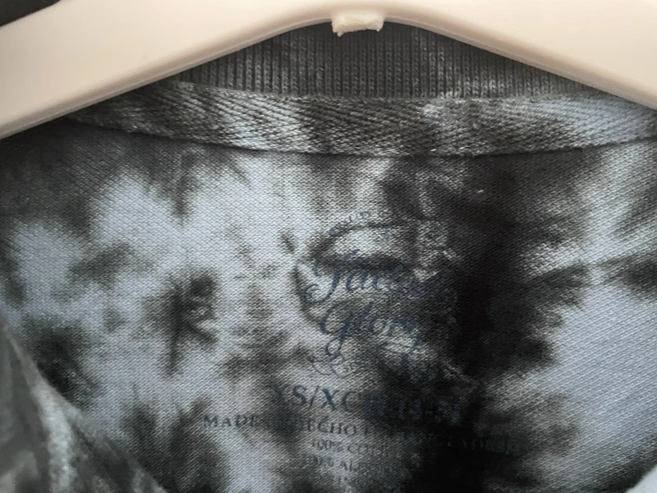 Camisa Polo Manga Corta Faded Glory Niños Niños Tie Dye 100% Algodón Azul Claro XS Foto 2 de 4