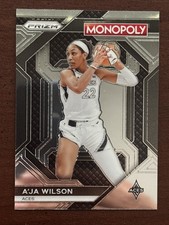 A'JA Wilson Las Vegas Aces 2024 Panini Prizm Monopoly Card WNBA3