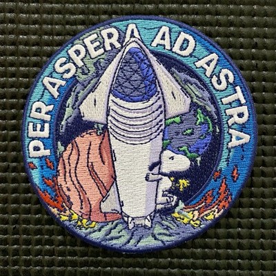 PER ASPERA AD ASTRA NASA SPACE PATCH - 3.5 