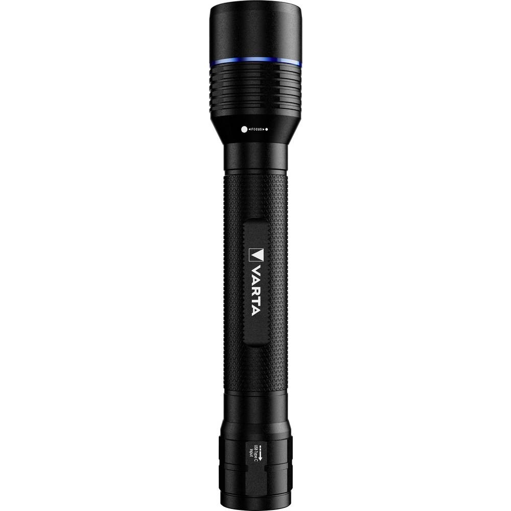 Varta Night Cutter F40R lampe de poche rechargeable 2000 lm en aluminium noir