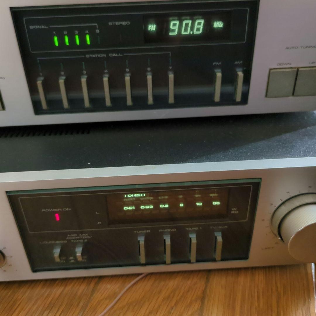 Pioneer SA-7000 Amplifier & TX-7000 Tuner Vintage Silver Face
