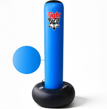 70'' Inflatable Heavy Punching Bag for Adult, Boxing Bag with Stand