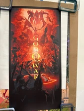 God Of War Screen Print by Juan Ramos Not Mondo Private Commission 18x36