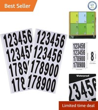 Versatile Waterproof Address Decals - 240 Reflective Vinyl Number Stickers