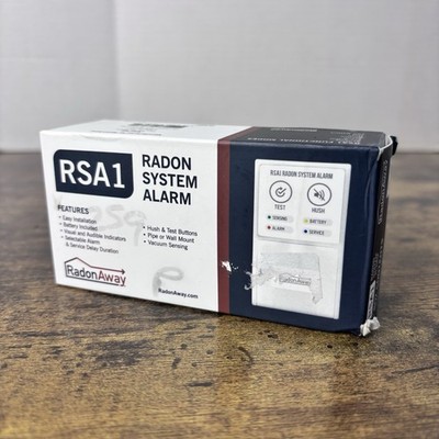 Radonaway RSA1 Radon System Alarm with PPS Technology - New