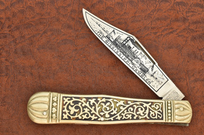 JW HICKEY & SONS SOLINGEN GERMANY 1970s FIGURAL JUMBO COKE BOTTLE KNIFE (30036)