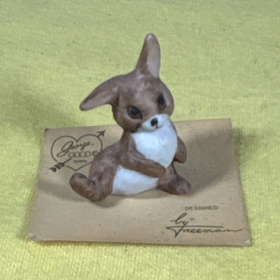 George Good Rabbit Porcelain Figurine Designed by Lee Freeman