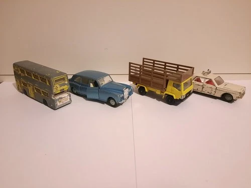 Vintage Lot of Miscellaneous Meccano Dinky Toys Vehicles x4 | Mixed Condition