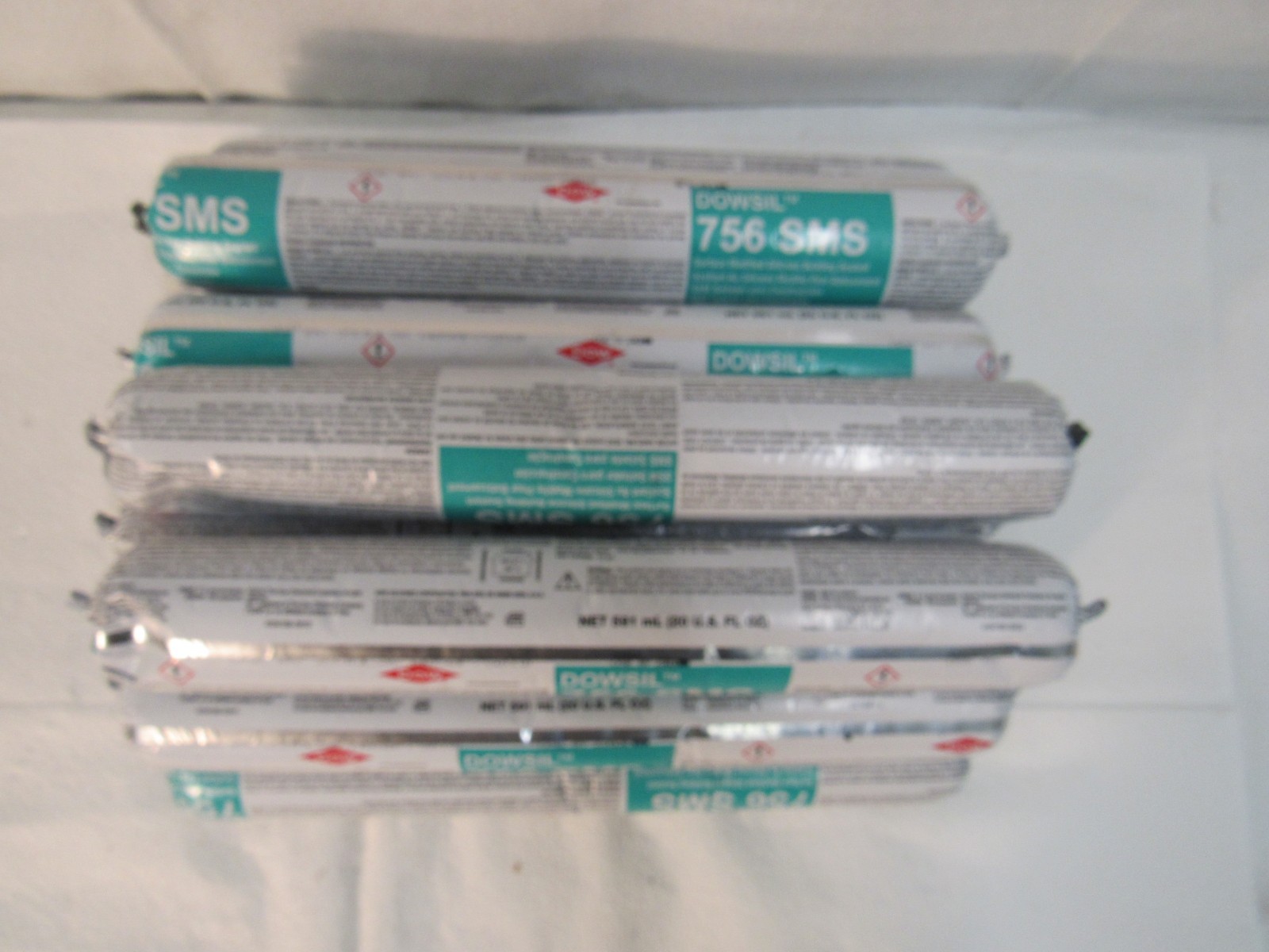Lot of 11 Dowsil 756 SMS Sealant Grey Sausage Tube Roll Silicone Sealant