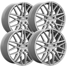 Set Of 4 Ravetti M16 22x9 5x120 32mm Brushed Wheels Rims 22 Inch