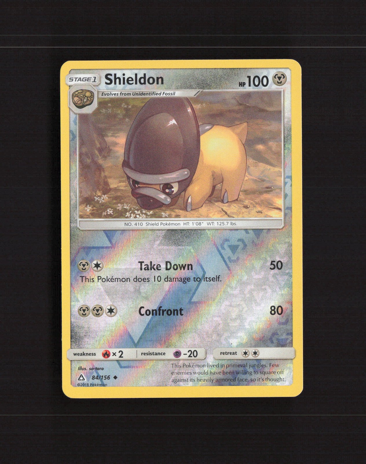Shieldon 84/156 Ultra Prism Reverse Holo Pokemon Card NM