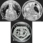 Silver Shield TECUMSEH, PUPPET THRONE v2, PENTACON - 3 Coin - 1oz Silver Proofs