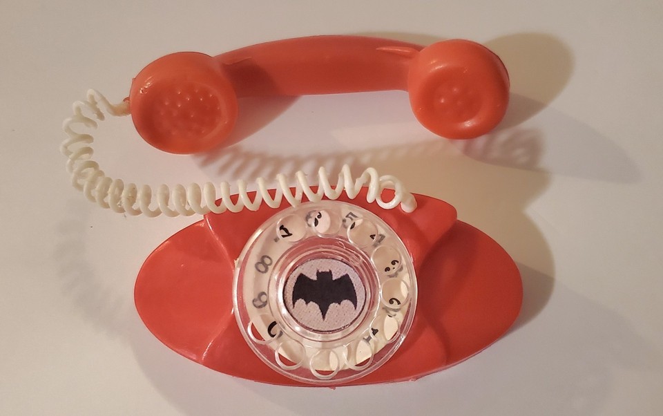 RARE Vintage 1966 Batman BATPHONE Toy 60s TV Series | eBay