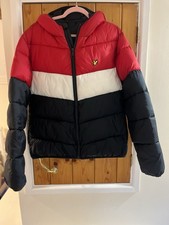 Image of Men’s Lyle & Scott Colour Block Puffer Jacket Size L New Without Tags