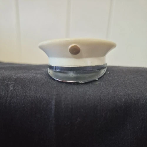 Vintage GI JOE Marine Dress White Parade Cap Hat Hasbro Hong Kong 1960s Era