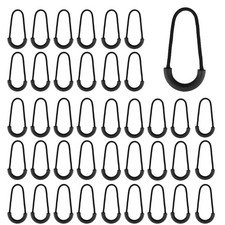 pson 60PCS Black Nylon U Shape Zipper Pulls, Pulls Cord