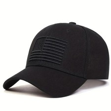 White American Flag Embroidered Low Profile Baseball Cap US Flag Hat Adjustable