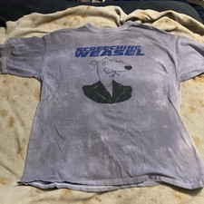 Screeching Weasel XL T Shirt Custom Lavender Purple