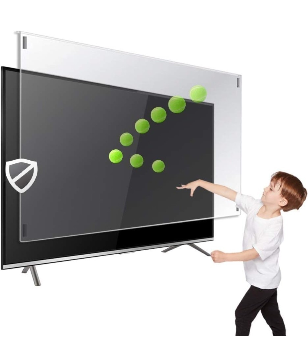 Olycism TV Screen Protector Panel Acrylic HD Clear Protective Cover, 55" Screen
