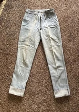 Vtg. Jag Superfade Denim High Waist Jeans Sz 10 Cuffed Preowned Good Condition.