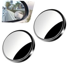 2 PCS Blind Spot Mirrors, 2" HD Rear View Mirror, 360 Degrees Adjustable