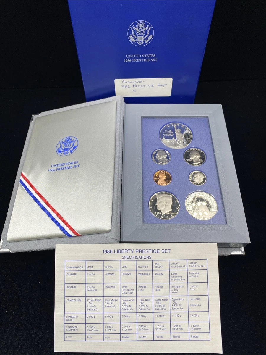 (激安)1986年アメリカ合衆国プレステージセット 2セット 1986 Prestige Coin Set for sale | eBay