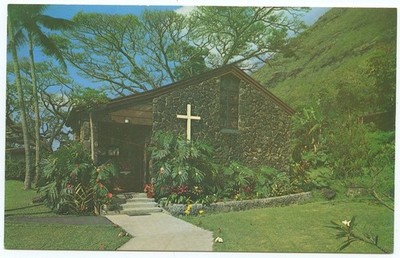 Ohau Hi Manoa Valley Waioli Chapel Tea Room SA Childrens Facilities Postcard