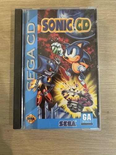 Sonic CD (Sega CD, 1993) Complete w/Reg Card & Manual