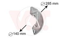 VAN Wezel Spritzblech Bremsscheibe 5826371 FüR VW Golf Passat Caddy Vento Polo 2