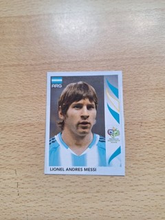 Rookie Sticker Lionel Messi Panini World Cup Germany 2006 Glued No. 185