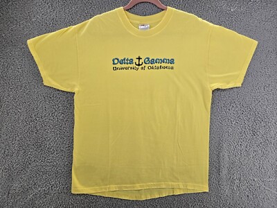 Delta Gamma Shirt Mens Large University of Oklahoma 2001 Vintage Y2K Graphic Tee