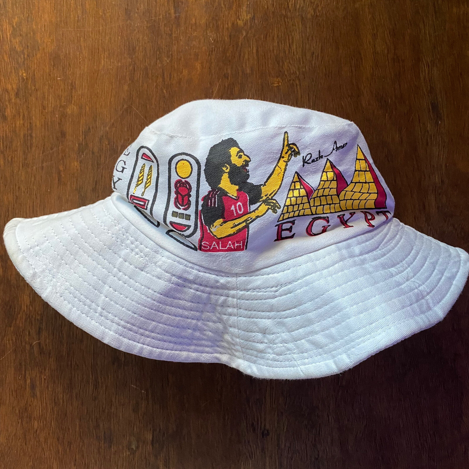 Vintage Bucket Hat Egypt Souvenir With Chin Strap Unisex Egyptian Cap eBay