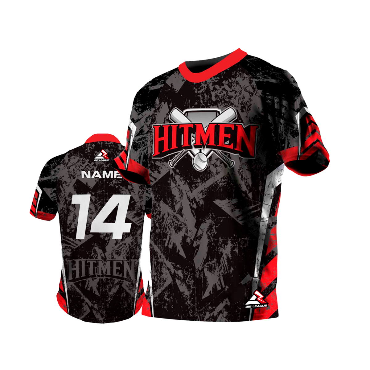 CUSTOM Sports Jersey Personalized Name Number Hitmen Softball