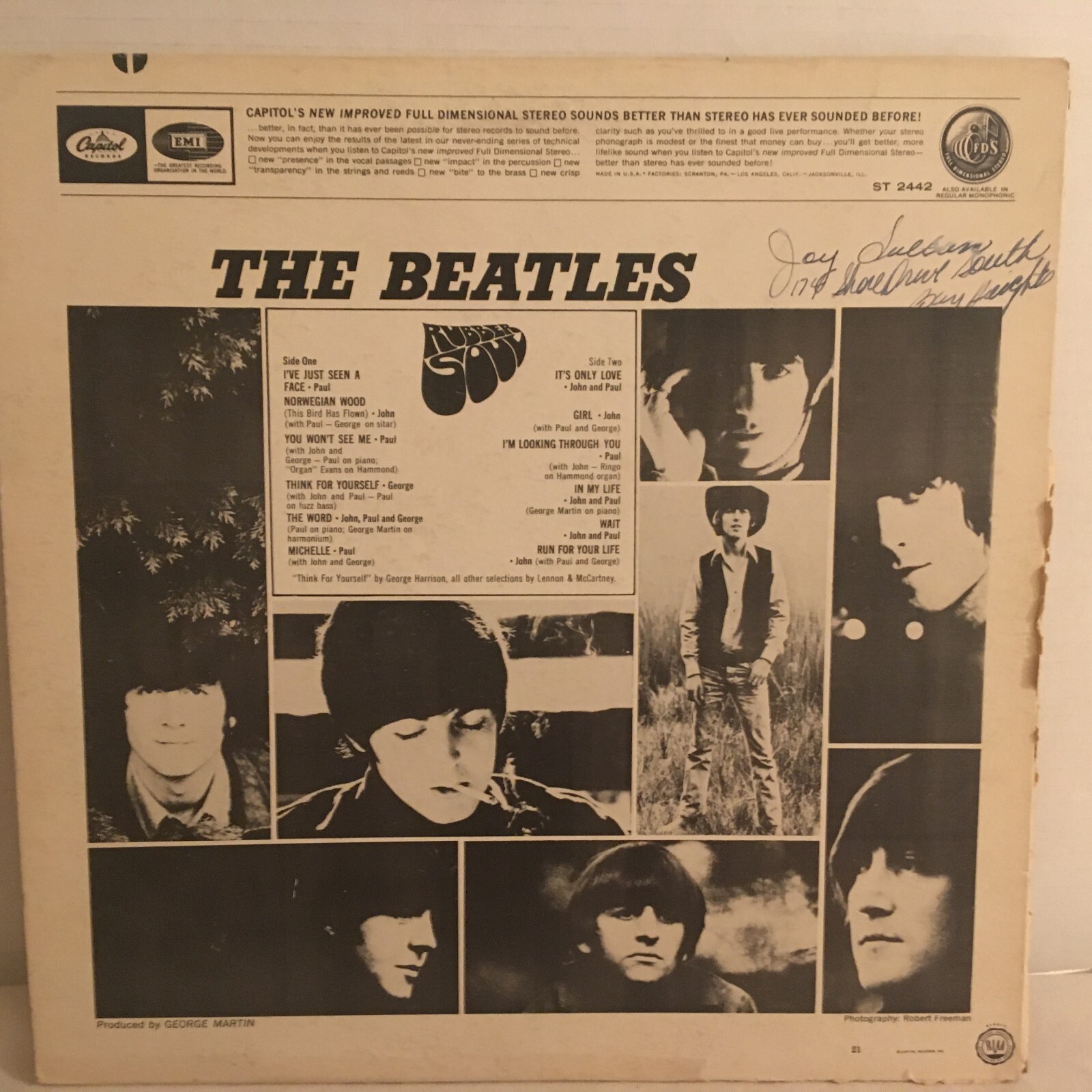 THE BEATLES LP RUBBER SOUL eBay