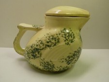 VINTAGE AUSTRALIAN POTTERY NPA NILSEN KOOKABURRA GREEN ELECTRIC KETTLE JUG