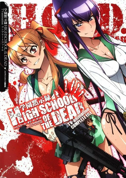 Anime Mook HIGHSCHOOL OF THE DEAD HIGHSCHOOL OF THE DEAD TV-Animation  Complete File, Book