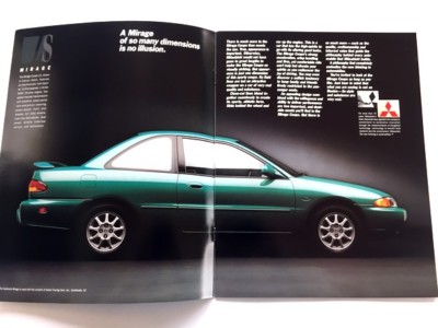 1994 Mitsubishi Mirage 12-page Original Car Dealer Sales Brochure