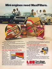 Vintage Print Ad c1981 Automobile Air Filters Lee Maxi