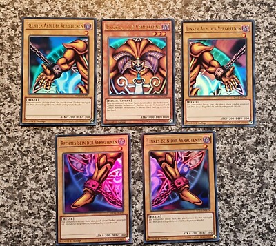 Yugioh Exodia Full Set YGLD-DEA Ultra Rare 1st Edition 2015 MINT 10 High