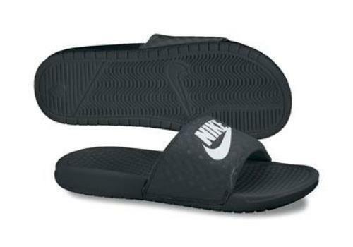 nike sandals womens black and white