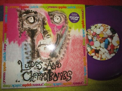Green Apple Quick Step Ludes And Cherrybombs. Medicine PURPLE Vinyl 7inch Single