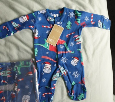 Mini V by Very Baby Weihnachts Strampler Blau Größe Newborn