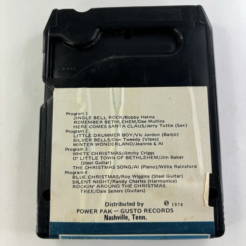 Christmas Album Various Artists Featuring Bobby Helms 8 Track Tape (Power Pak) - Picture 2 of 4