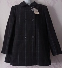 Ladies Coat 18 Honor Millburn Ewm Charcoal Mix Button Fastening Front Pockets