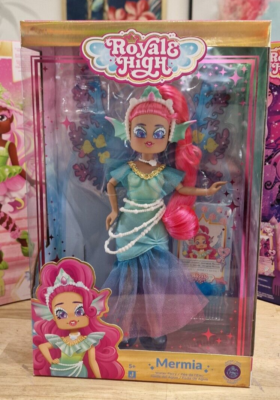 Jazwares Royale High Bambola alla moda Posey the Nature Fairy da 22,9 cm, diario delle fate, pettine e codice articolo virtuale inclusi, età 5